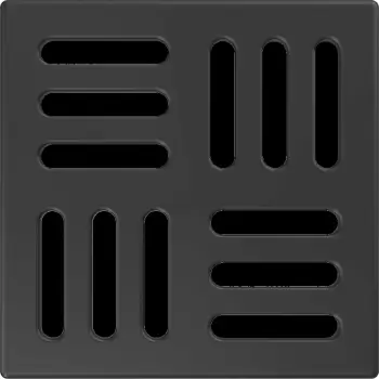 Gratar sifon pardoseala negru din otel inoxidabil 102x102 mm Alcadrain MPV004-BLACK imagine