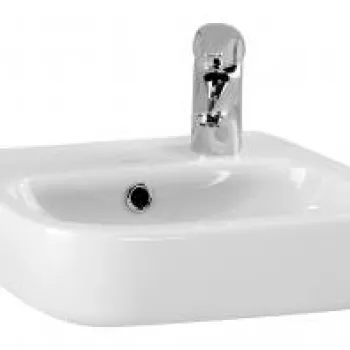 Lavoar baie 40 cm pentru mobilier, alb lucios, Cersanit Facile imagine