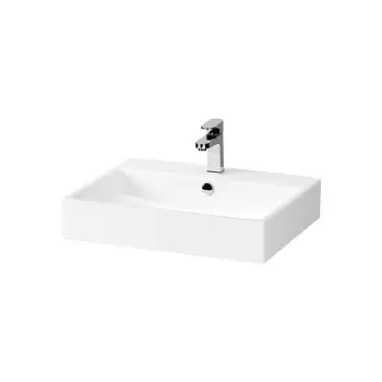 Lavoar baie alb 60 cm pentru mobilier, Cersanit, Virgo imagine