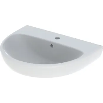 Lavoar baie alb cu orificiu pentru baterie si preaplin Geberit Selnova imagine