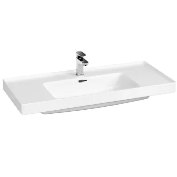Lavoar baie incastrat alb 100 cm Cersanit Crea imagine