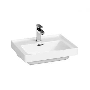 Lavoar baie incastrat alb 50 cm Cersanit Crea imagine
