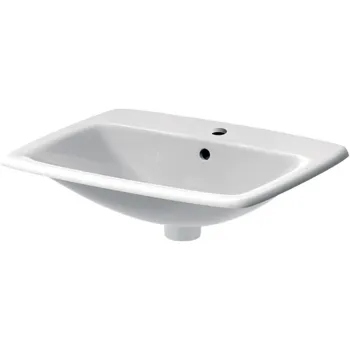 Lavoar baie incastrat alb 55 cm Geberit Selnova Square imagine