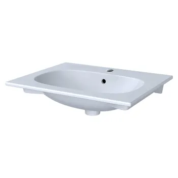 Lavoar baie incastrat alb 60 cm Geberit Acanto imagine
