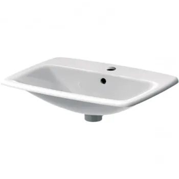 Lavoar baie incastrat alb 60 cm Geberit Selnova Square imagine
