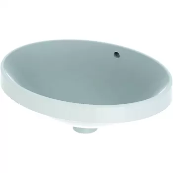 Lavoar baie incastrat oval, culoare alba, Geberit VariForm imagine
