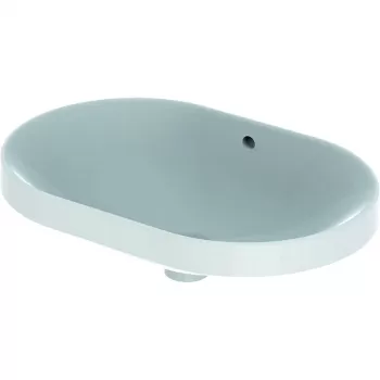 Lavoar baie incastrat oval, culoare alba, Geberit Variform Eliptic imagine