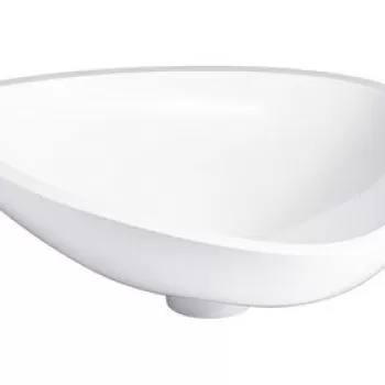 Lavoar baie pe blat alb 57 cm, asimetric, Hansgrohe Axor Massaud imagine