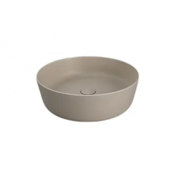 Lavoar baie pe blat cappuccino mat 42 cm, rotund, Rak Feeling imagine
