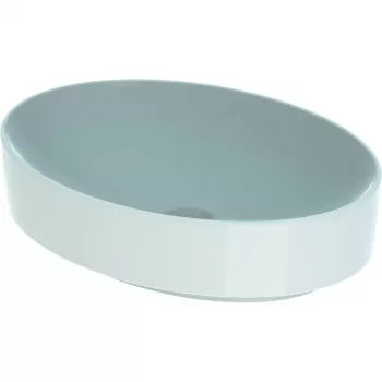 Lavoar baie pe blat oval, alb, Geberit VariForm imagine