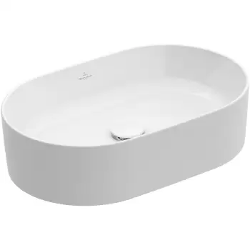 Lavoar baie pe blat oval, alb Villeroy Boch, Collaro imagine