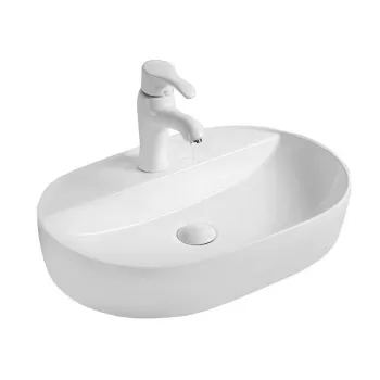 Lavoar baie pe blat oval Fluminia, Cassandra imagine