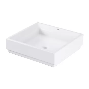 Lavoar baie pe blat patrat Grohe Cube Ceramic Pure Guard imagine