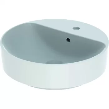 Lavoar baie pe blat rotund, alb, Geberit VariForm imagine