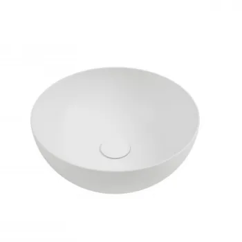 Lavoar baie pe blat slim alb 40 cm, rotund, Happy Hour Hatria imagine
