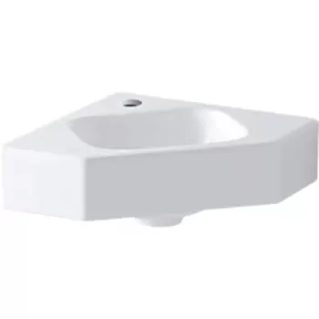Lavoar baie pe colt, culoare alba, Geberit iCon imagine