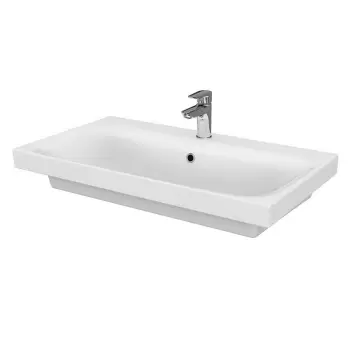 Lavoar baie pentru mobilier alb 80 cm Cersanit Moduo imagine