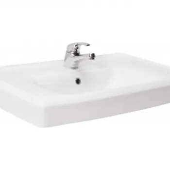 Lavoar baie pentru mobilier, alb lucios 80, Cersanit Roma imagine