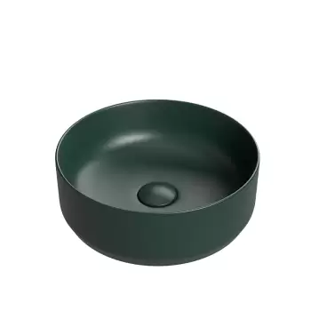 Lavoar baie rotund pe blat verde inchis mat Line, Foglia imagine