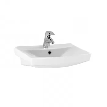 Lavoar baie suspendat alb lucios 50 cm Cersanit Carina imagine