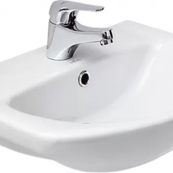 Lavoar baie suspendat asimetric alb Cersanit Libra imagine