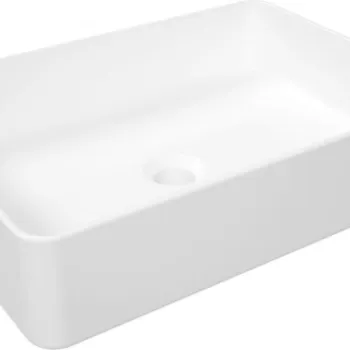 Lavoar ceramic, montare blat, 30.5x35.5 cm, alb, Deante Square imagine