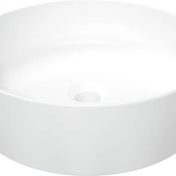 Lavoar ceramic, montare blat, 40x40 cm, alb, Deante Round imagine