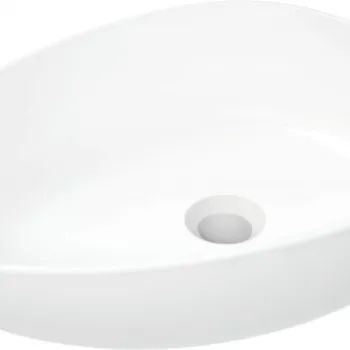 Lavoar ceramic, montare blat, 47x35 cm, alb, Deante Alpinia imagine