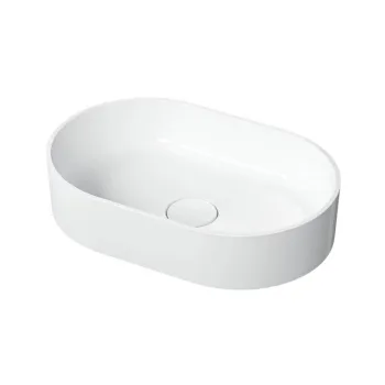 Lavoar compozit cu montare pe blat, 60x40 cm, alb mat, Foglia Evo imagine