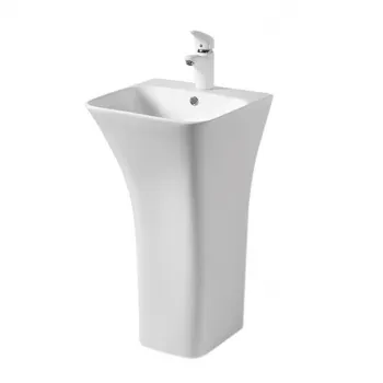 Lavoar de podea freestanding Rea Ada Slim Alb imagine