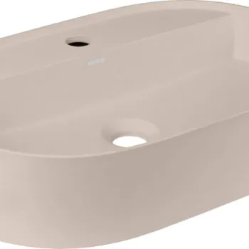 Lavoar din granit, montare blat, cu gaura pentru baterie, bej, Deante Silia imagine