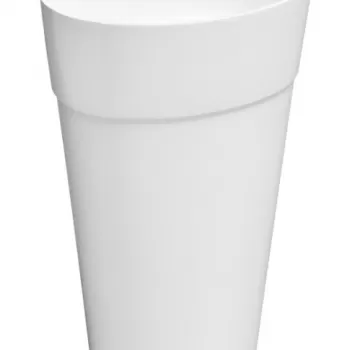Lavoar freestanding compozit mineral DuraBe, alb, Besco Uniqa imagine