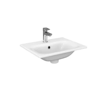 Lavoar incastrat alb 50 cm, dreptunghiular, Cersanit Moduo imagine
