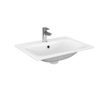 Lavoar incastrat alb 60 cm, dreptunghiular, Cersanit Moduo imagine