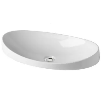 Lavoar incastrat alb lucios 65 cm, oval, Gala Klea imagine