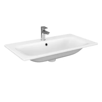 Lavoar incastrat Cersanit Moduo 80 cm, dreptunghiular, alb imagine