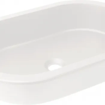 Lavoar incastrat compozit alb Deante Silia, oval, 59 cm imagine