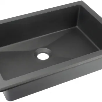 Lavoar incastrat compozit antracit Deante Correo, dreptunghiular, 50 cm imagine