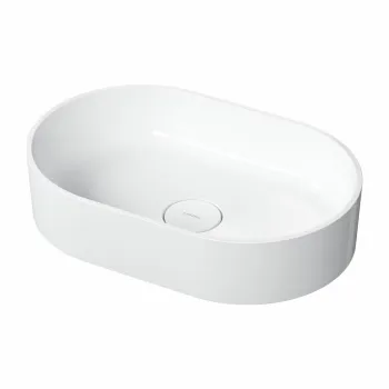 Lavoar OMNIRES Ovo M+ cu montare pe blat, 55x36 cm, compozit, alb imagine