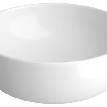 Lavoar pe blat alb 35 cm, rotund, Cersanit Moduo imagine