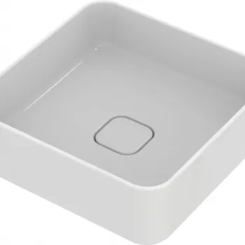 Lavoar pe blat alb 40 cm, patrat, Ideal Standard Strada II imagine