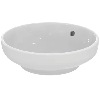 Lavoar pe blat alb 40 cm, rotund, cu preaplin, Ideal Standard i.Life B imagine