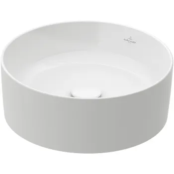 Lavoar pe blat alb 40 cm, rotund, Villeroy Boch Collaro imagine