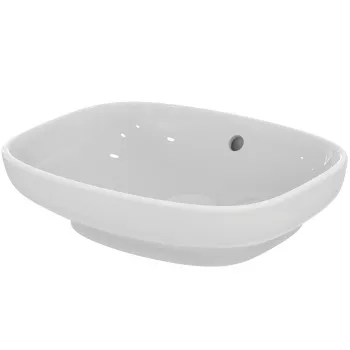 Lavoar pe blat alb 45 cm, dreptunghiular, cu preaplin, Ideal Standard i.Life B imagine