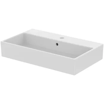 Lavoar pe blat alb 71 cm, dreptunghiular, orificiu baterie, Ideal Standard Strada imagine