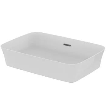 Lavoar pe blat alb lucios 55 cm, dreptunghiular, cu preaplin, Ideal Standard Ipalyss imagine