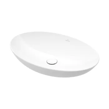 Lavoar pe blat alb lucios 56 cm, oval, Villeroy Boch, Loop Friends imagine