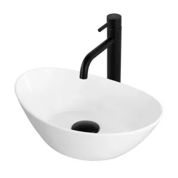 Lavoar pe blat alb lucios, oval 36 cm, Rea Kate imagine
