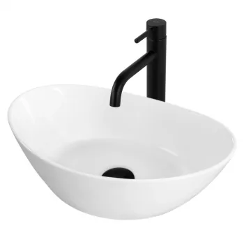 Lavoar pe blat alb lucios, oval 45 cm, Rea Kate imagine