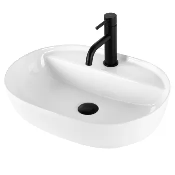 Lavoar pe blat alb lucios, oval, Rea Aura imagine